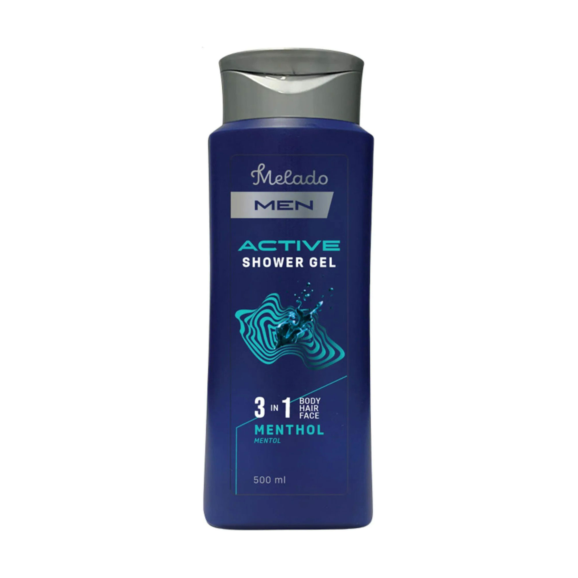 Чоловічий гель для душу 3 в 1 Melado Men Active Shower Gel з ментолом, 500 мл